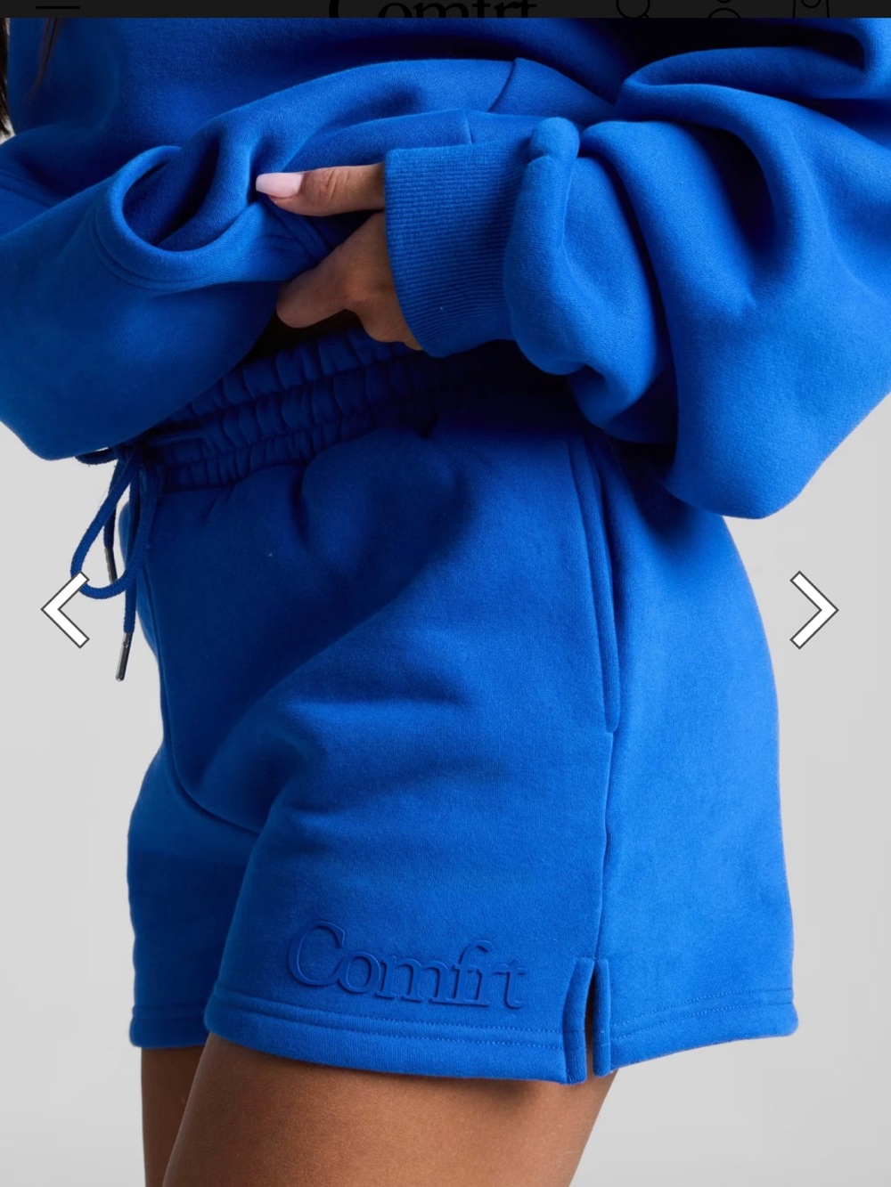 Minimalist Shorts in Cobalt Blue
